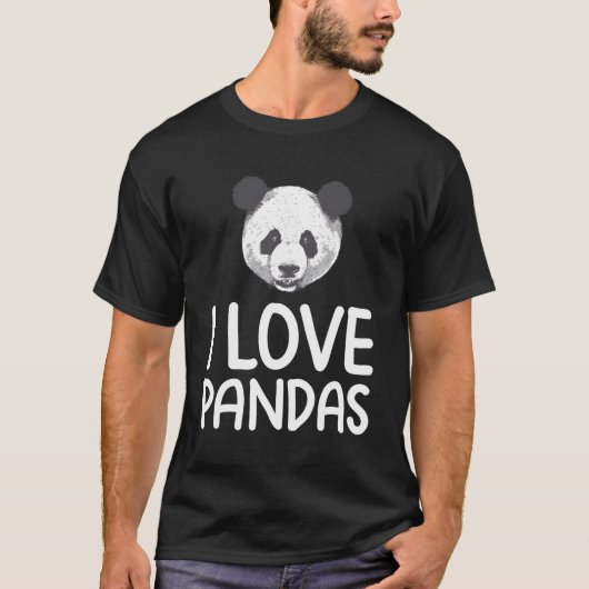 T-shirt J'aime les pandas (Devant)
