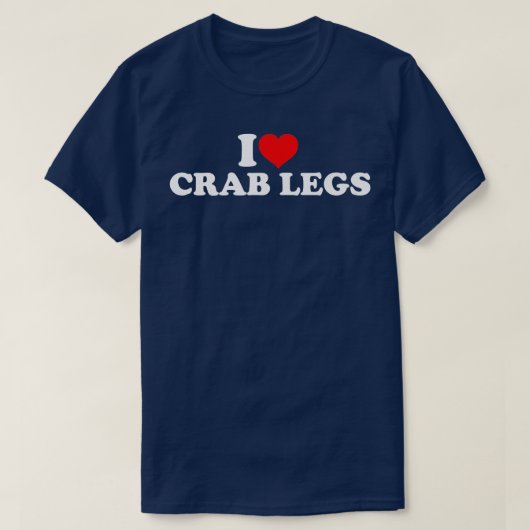 T-shirt J'aime les pattes de crabe (Design devant)