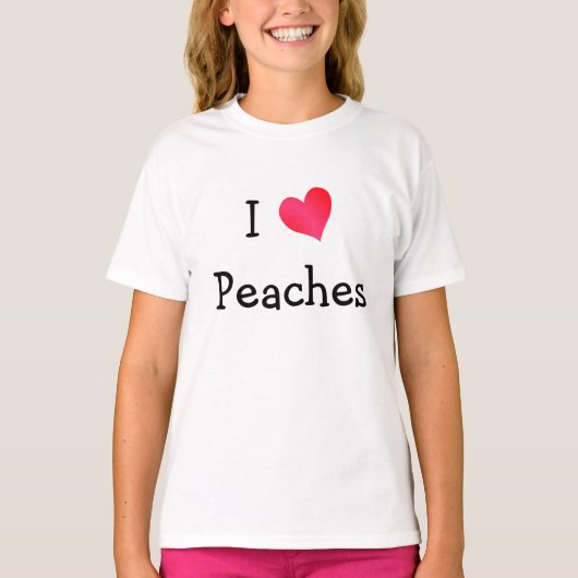 T-shirt J'aime les pêches (Devant)