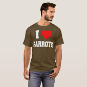 T-shirt J'aime les perroquets (Devant entier)