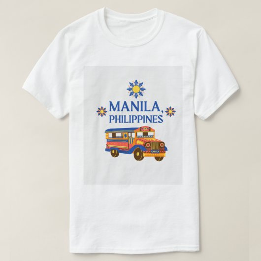 T-shirt J'aime les PHILIPPINES maniaques (Design devant)
