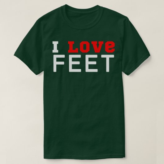 T-shirt J'aime les pieds (Design devant)