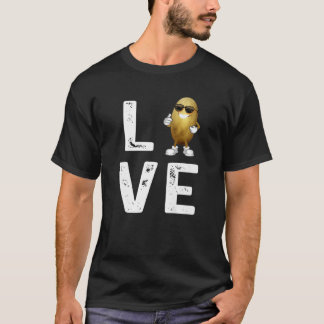 T-shirt J'Aime Les Pommes De Terre Légumes Potato Drôle Da