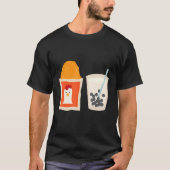 T-shirt J'Aime Les Poulets, Surtout Quand Le Thé À Bulle E (Devant)
