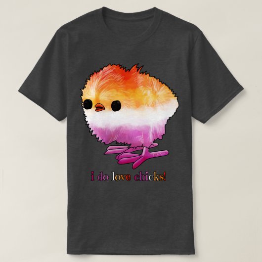 T-shirt J'aime les poussins (Design devant)