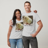 T-shirt "J'aime les poussins mignons" avec l'image du (Unisexe)