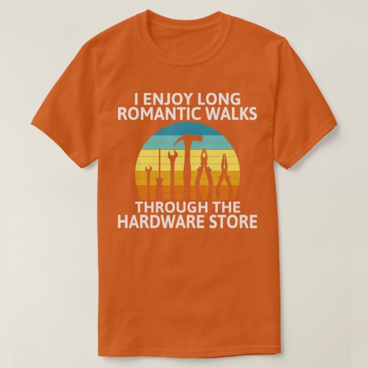 T-shirt J'aime les promenades romantiques à travers le mag (Design devant)