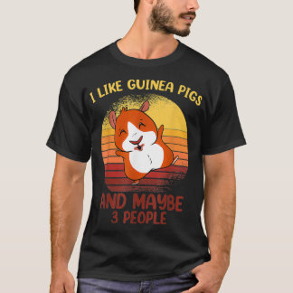 T-shirt J'aime les propriétaires de cobaye de Guinée Pigs