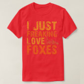 T-shirt J'aime les renards comme les fox27s folles animal (Design devant)