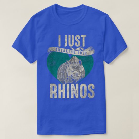 T-shirt J'aime les rhinocéros (Design devant)