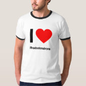 T-shirt j'aime les rhododendrons (Devant)