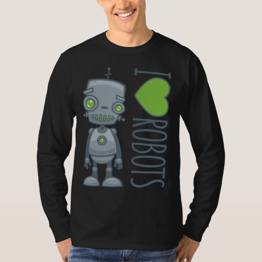 T-shirt J'aime les robots (Devant)