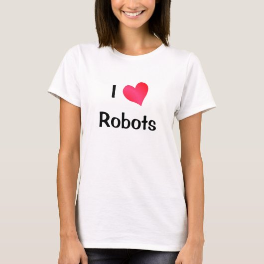 T-shirt J'aime les robots (Devant)