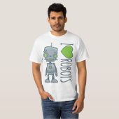 T-shirt J'aime les robots (Devant entier)