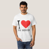 T-shirt J'aime les séries d'espions (Devant entier)