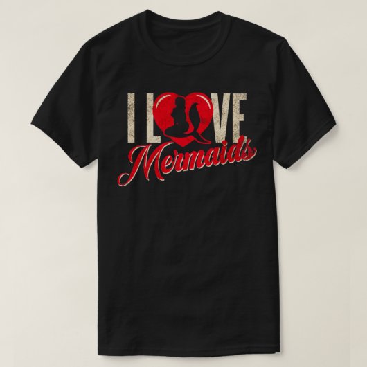 T-shirt J'aime les sirènes1 (Design devant)