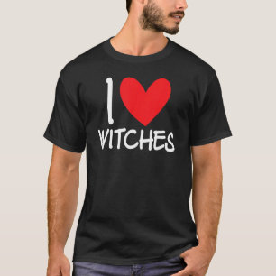T-shirt J'aime les sorcières Costume effrayant d'Halloween