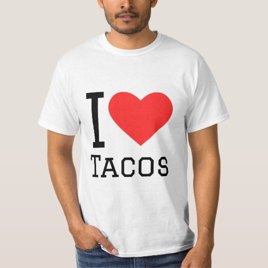 T-shirt J'aime les tacos (Devant)