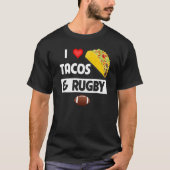 T-shirt J'Aime Les Tacos Et Le Rugby Mexicain Food Family (Devant)