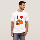 T-SHIRT J'AIME LES TACOS ORANGES (Devant entier)