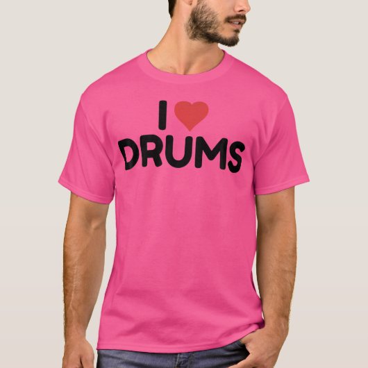 T-shirt J'aime les tambours (Devant)