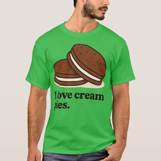 T-shirt J'aime les tartes à la crème (Devant)