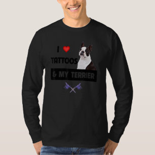 T-shirt J'aime les tatouages et mon tatouage de chien de B