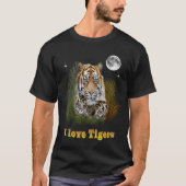 T-shirt J'aime les tigres (Devant)