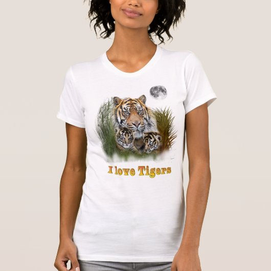 T-shirt J'aime les tigres (Devant)