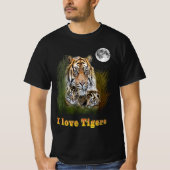 T-shirt J'aime les tigres (Devant)