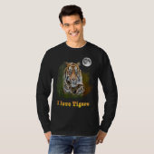 T-shirt J'aime les tigres (Devant entier)