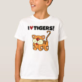T-shirt J'aime les tigres (Devant)