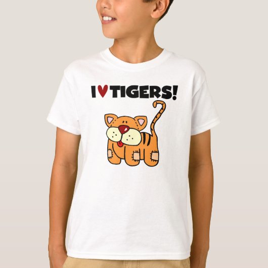 T-shirt J'aime les tigres (Devant)