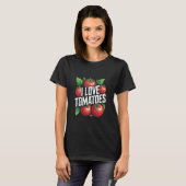 T-shirt J'aime les tomates Frais déclaration végane (Devant entier)
