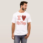 T-shirt J'aime les tongs (Devant entier)