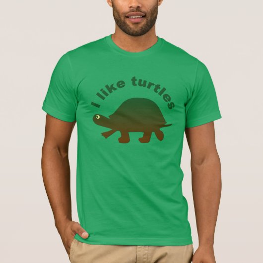 T-shirt J'aime les tortues (Devant)