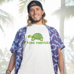 T-shirt J'Aime Les Tortues<br><div class="desc">Drôle amoureux de tortue cadeau qui lit I Like Turtles sous une jolie tortue verte. Un propriétaire de tortue cool présent.</div>