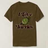 T-shirt J'aime les tortues (Design devant)