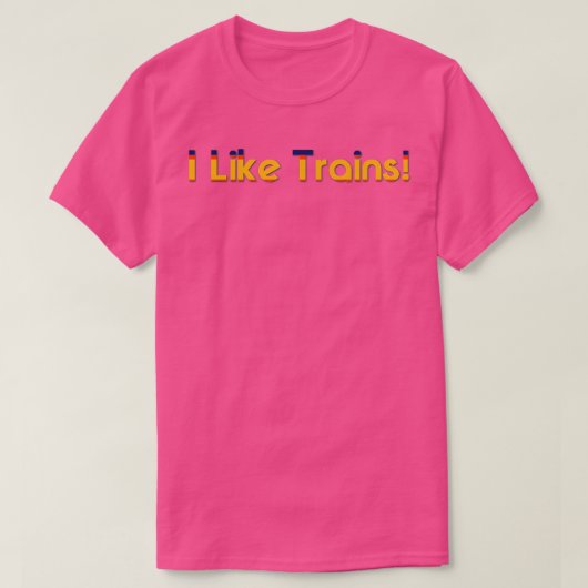 T-shirt J'Aime Les Trains 4 (Design devant)