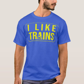 T-shirt J'Aime Les Trains Les Amateurs De Train L'Observat