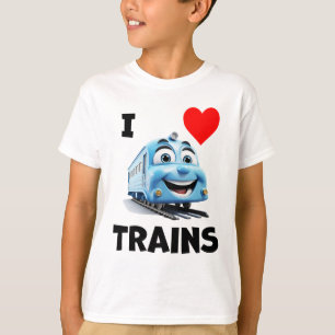 T-shirt J'aime les trains - Moteur Amical