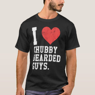 T-shirt J'aime les types barbus et dodus c'est marrant
