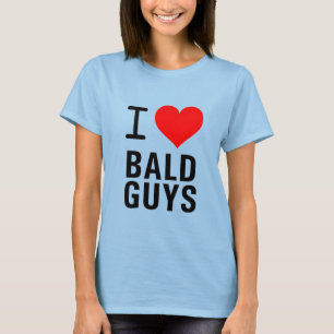 T-SHIRT J'AIME LES TYPES CHAUVES