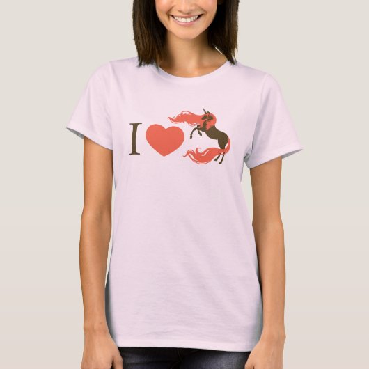 T-shirt J'Aime Les Unicornes ! (Devant)