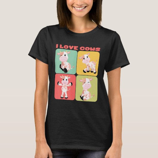 T-shirt J'aime les vaches (Devant)