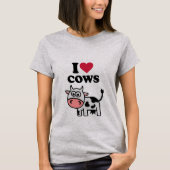 T-shirt J'aime les vaches (Devant)