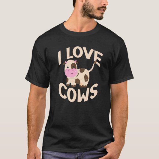 T-shirt J'aime les vaches (Devant)