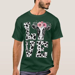 T-shirt J'Aime Les Vaches Drôle Femmes Louvain De Vache Lo