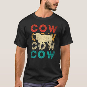 T-shirt J'aime les vaches et peut-être 3 personnes drôle a
