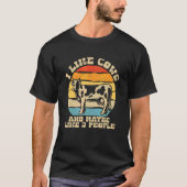T-shirt J'Aime Les Vaches Et Peut-Être 3 Personnes Vache F (Devant)